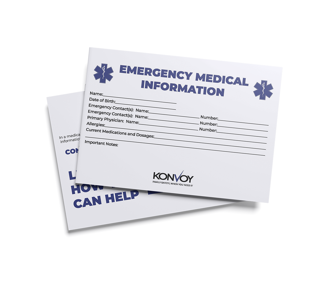 emergency medical card support image