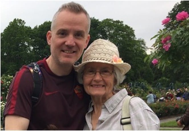 Will Beck and his mother