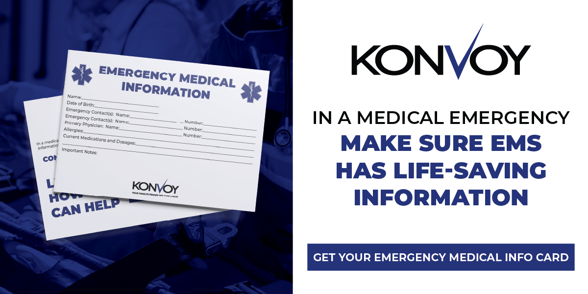 In a Medical Emergency Make Sure EMS Has Life-Saving Information [Get Your Emergency Medical Info Card]